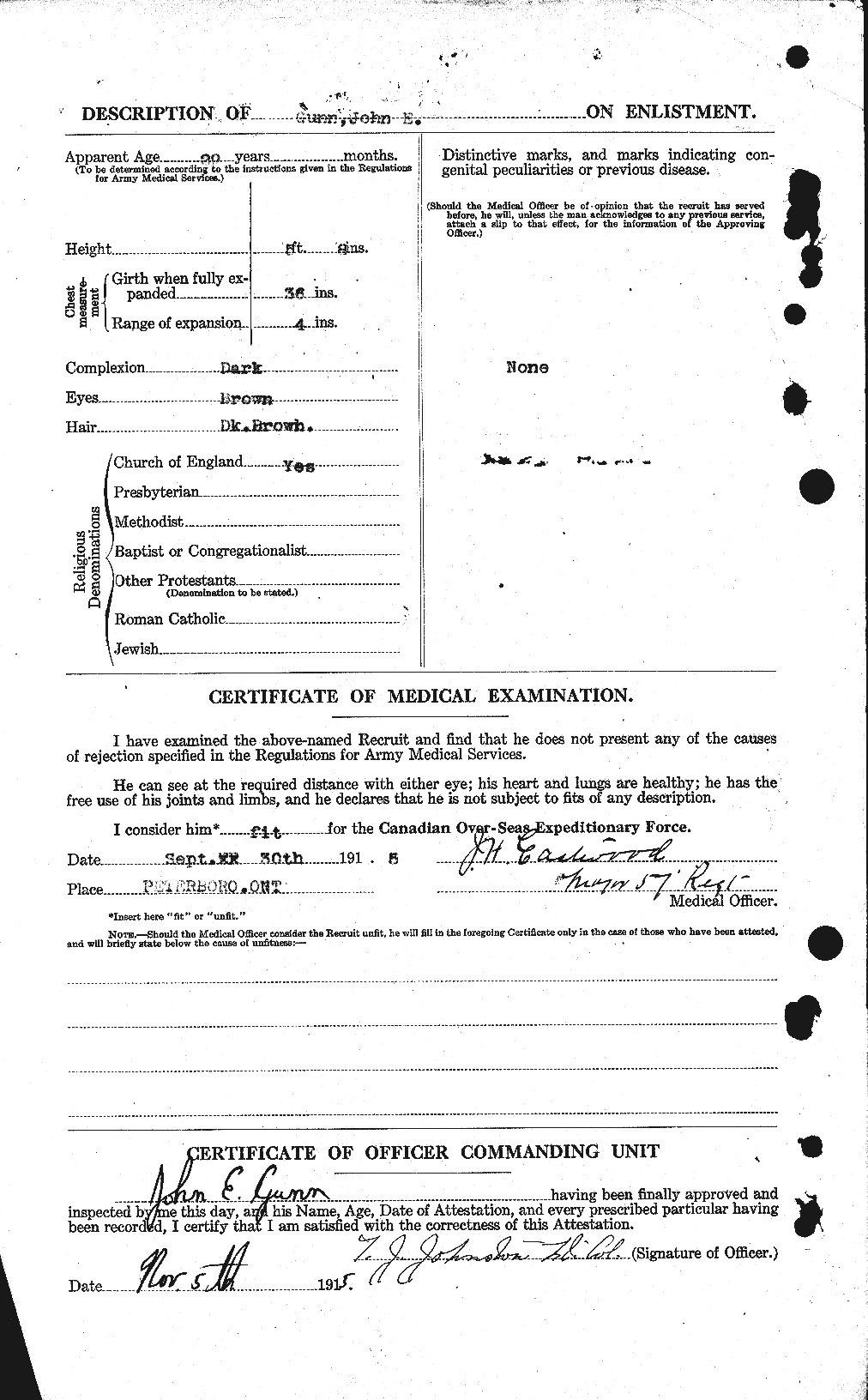 Personnel Records of the First World War - CEF 369294b