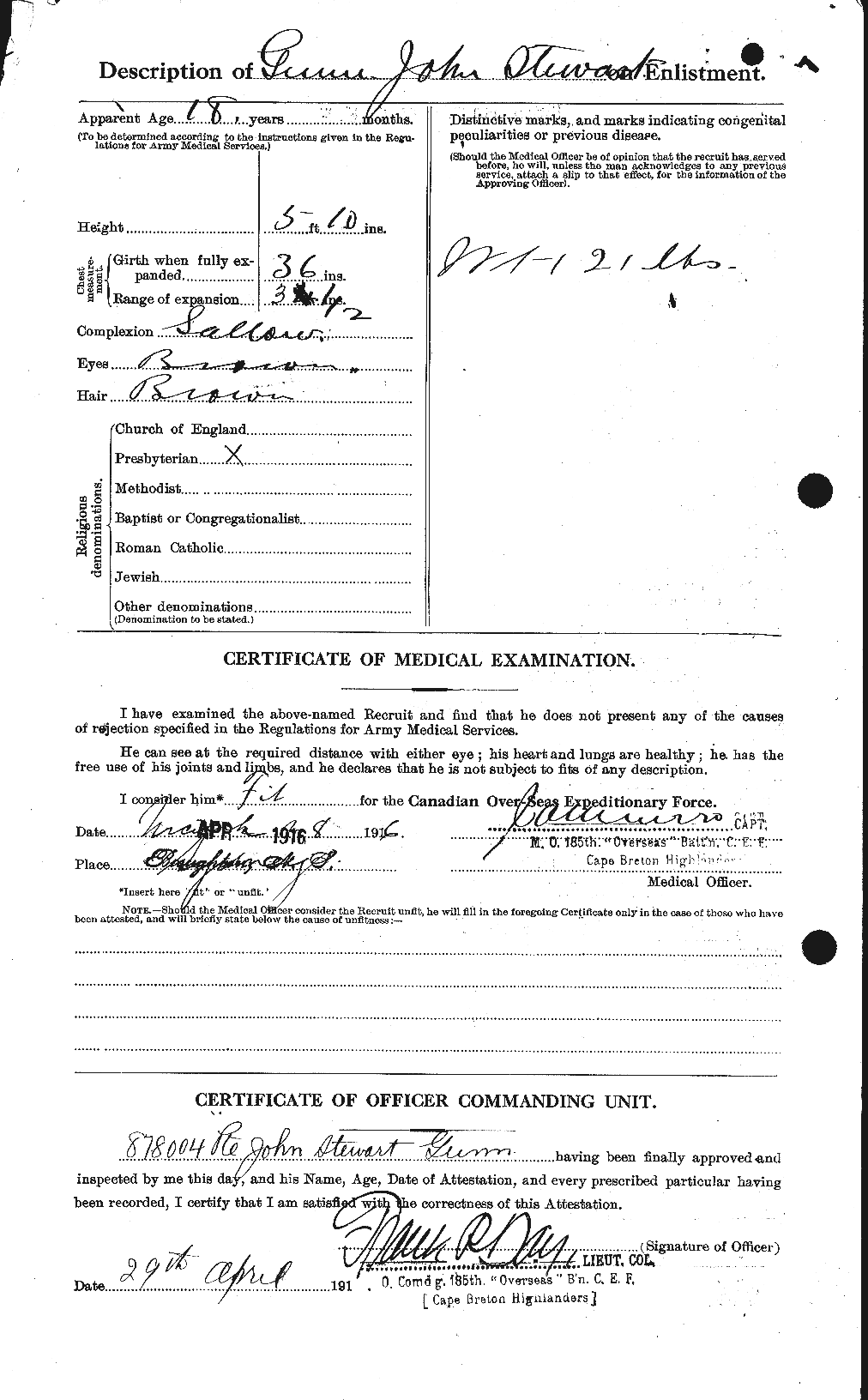 Personnel Records of the First World War - CEF 369301b
