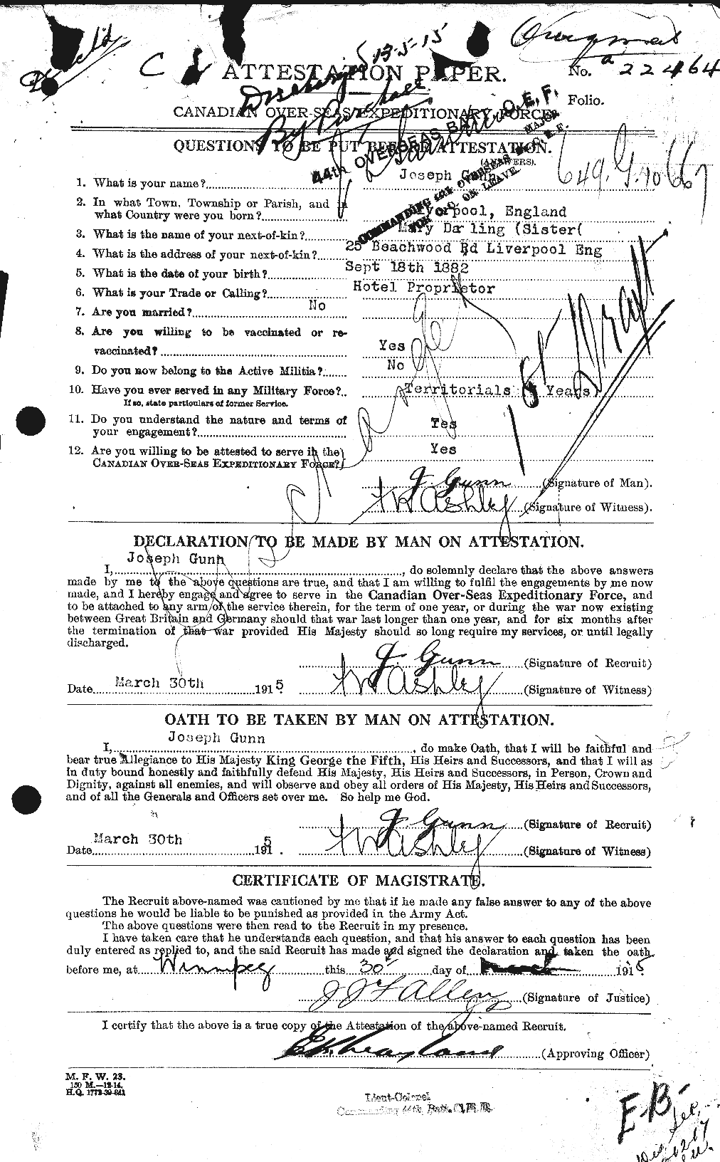Personnel Records of the First World War - CEF 369306a