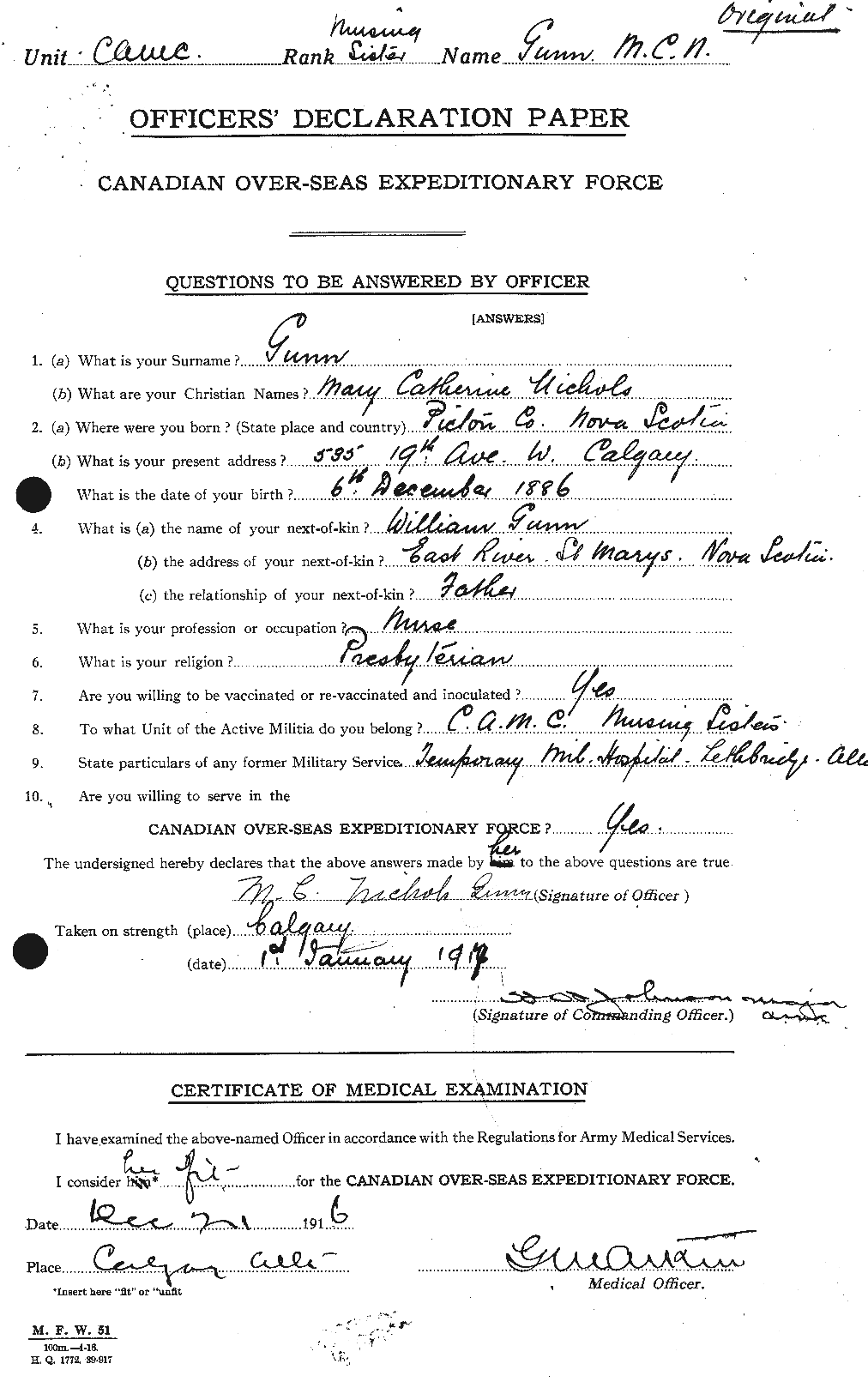 Personnel Records of the First World War - CEF 369312a