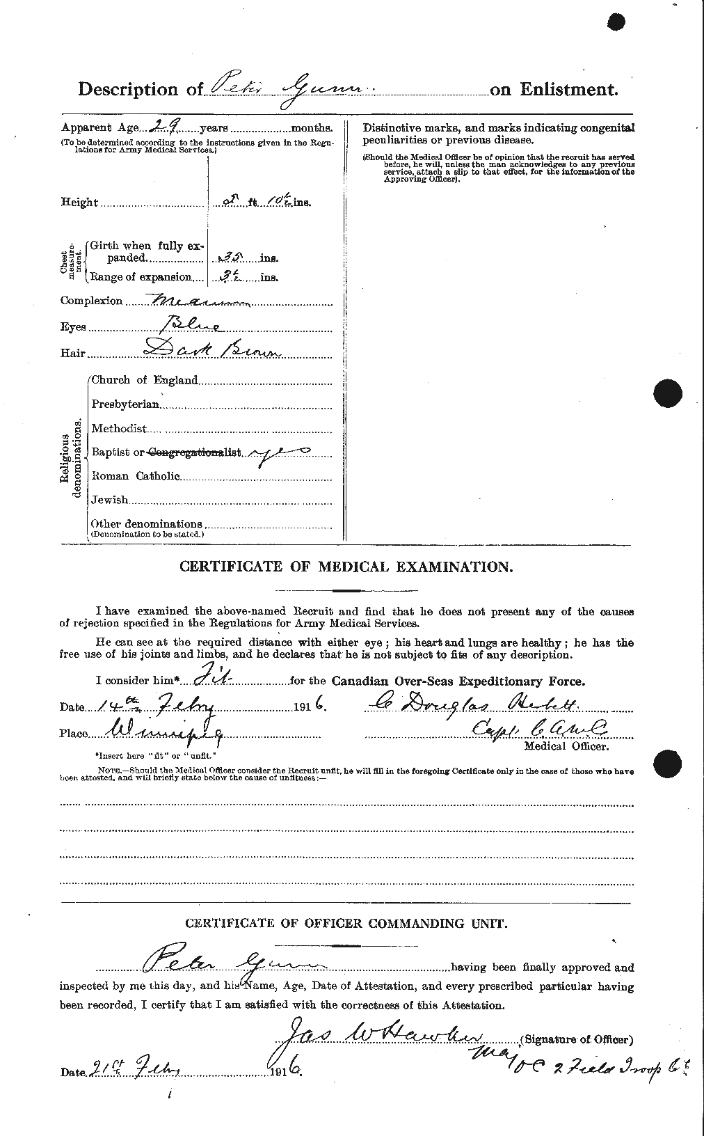 Personnel Records of the First World War - CEF 369318b