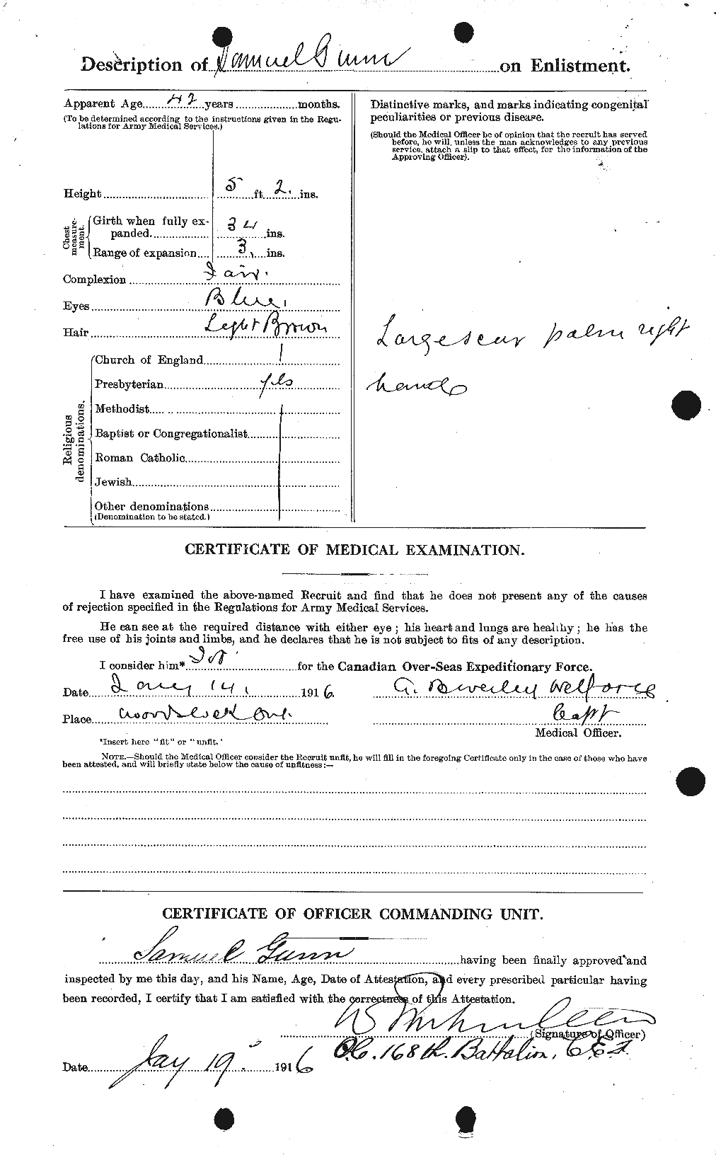 Personnel Records of the First World War - CEF 369330b