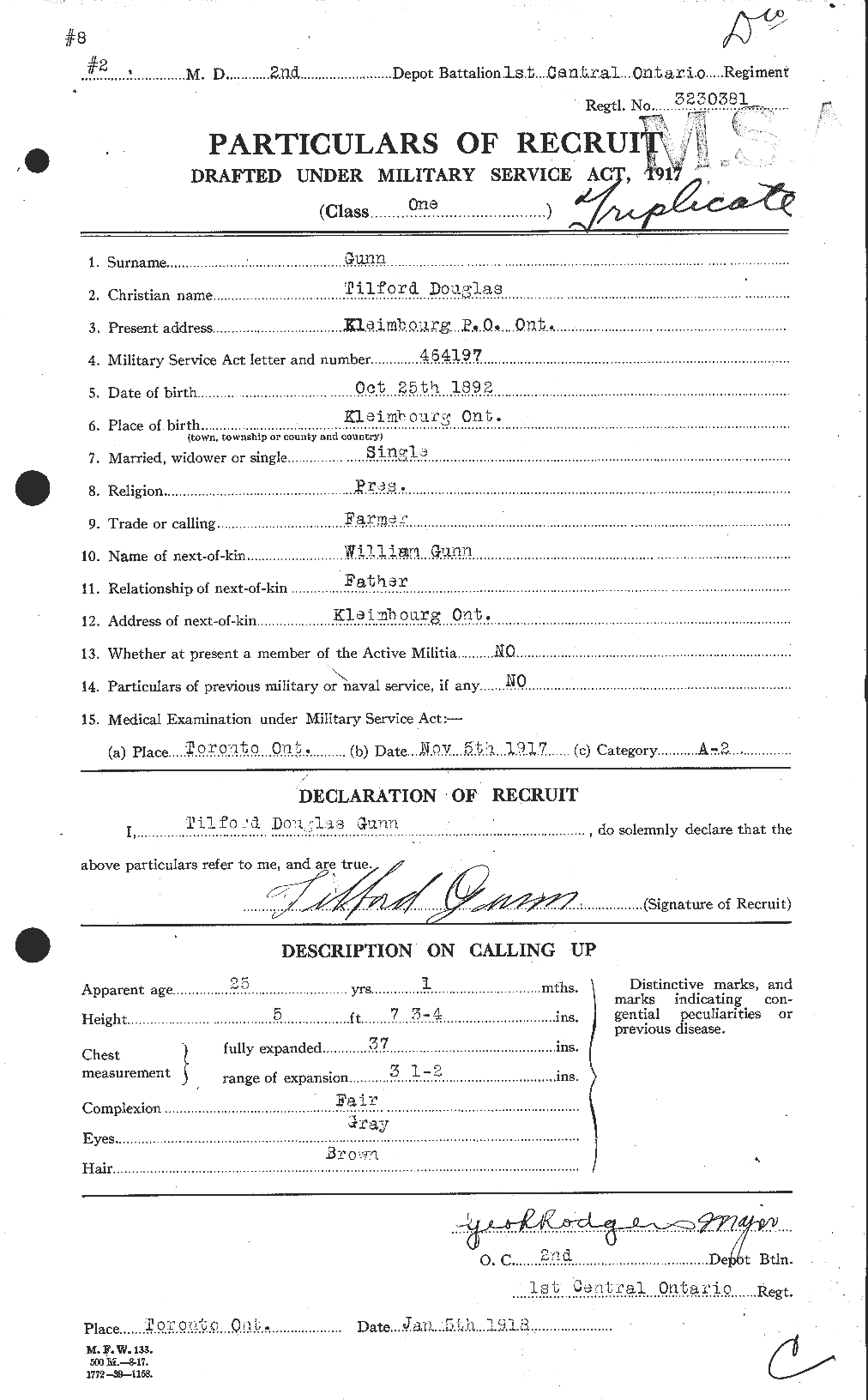 Personnel Records of the First World War - CEF 369342a