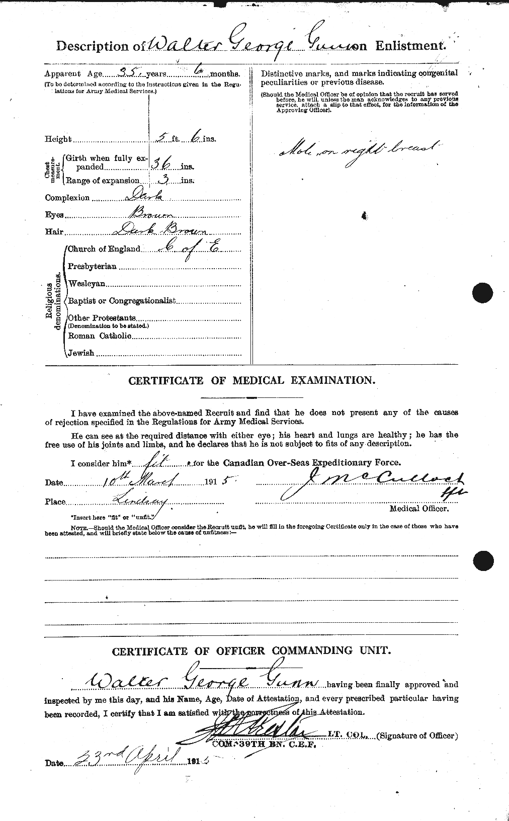Personnel Records of the First World War - CEF 369345b