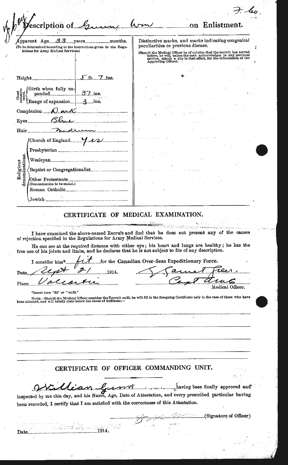 Personnel Records of the First World War - CEF 369354b