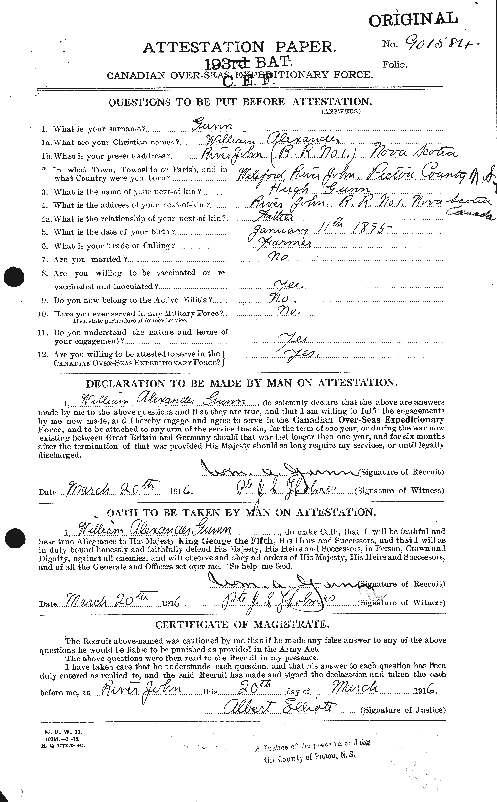 Personnel Records of the First World War - CEF 369361a