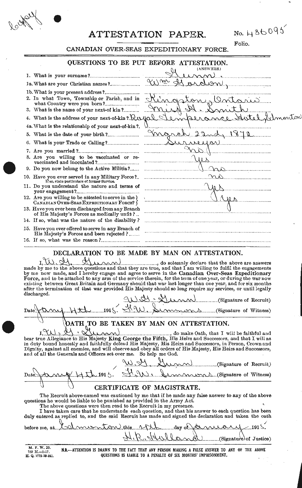 Personnel Records of the First World War - CEF 369368a