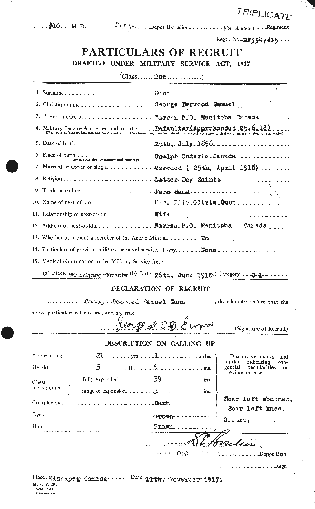 Personnel Records of the First World War - CEF 369413a