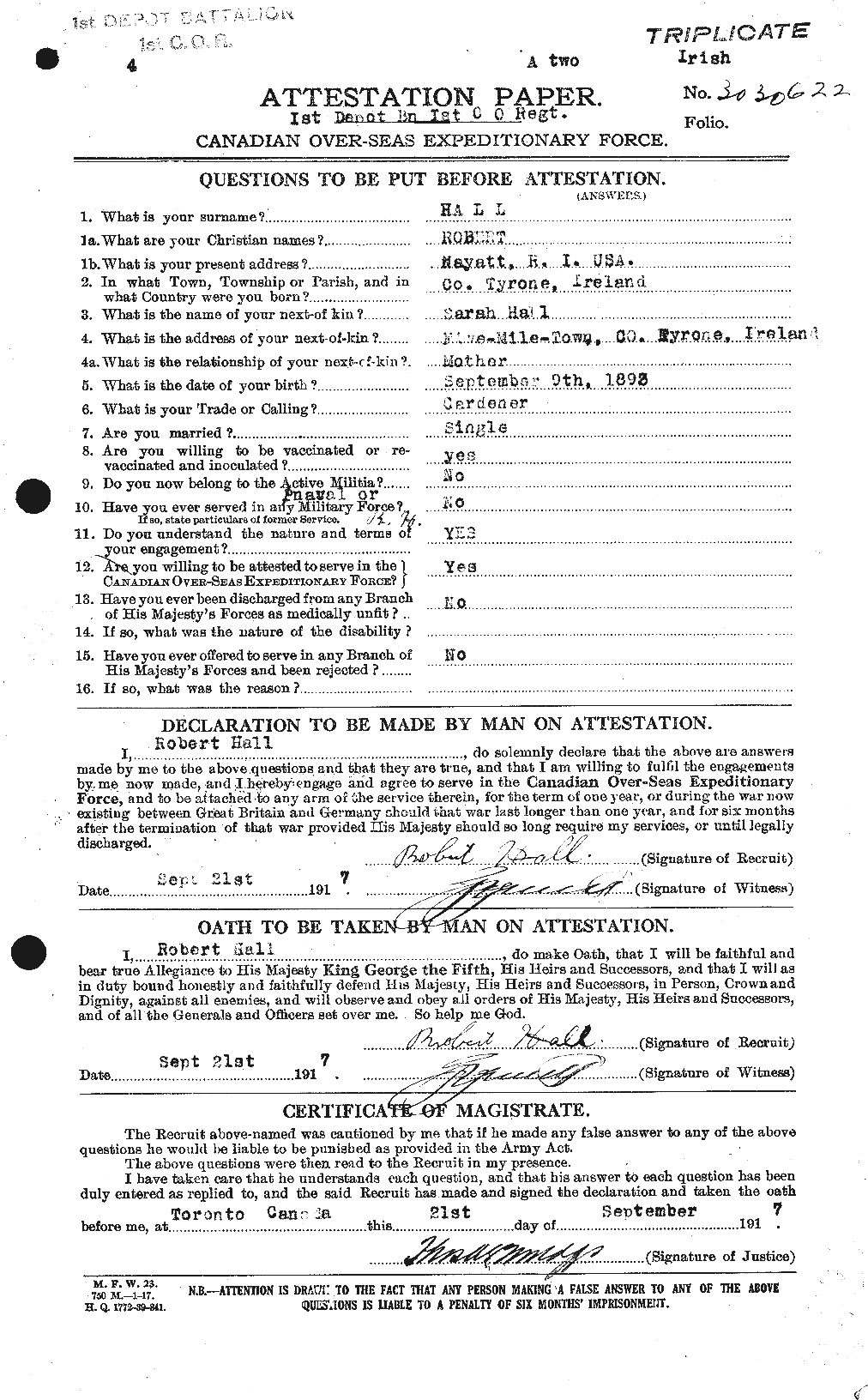 Personnel Records of the First World War - CEF 370737a