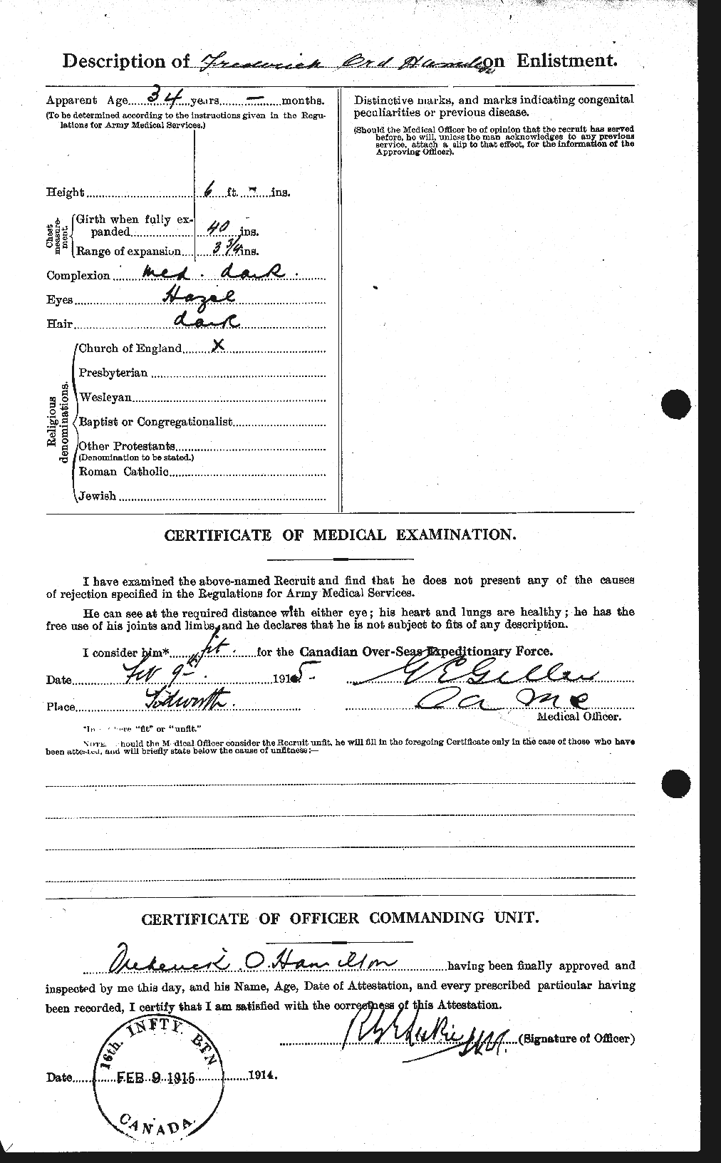 Personnel Records of the First World War - CEF 372413b