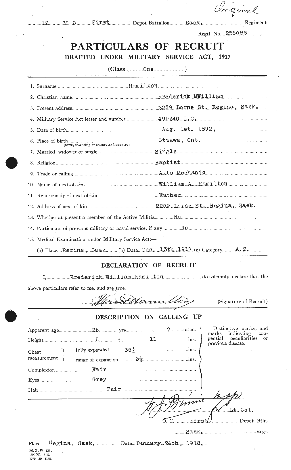 Personnel Records of the First World War - CEF 372416a