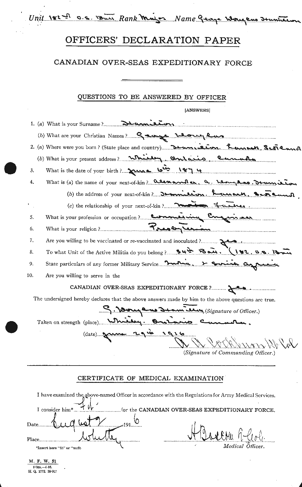 Personnel Records of the First World War - CEF 372453a