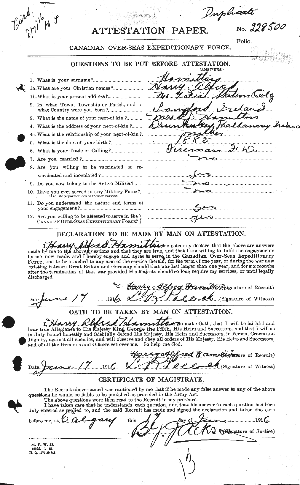 Personnel Records of the First World War - CEF 372508a