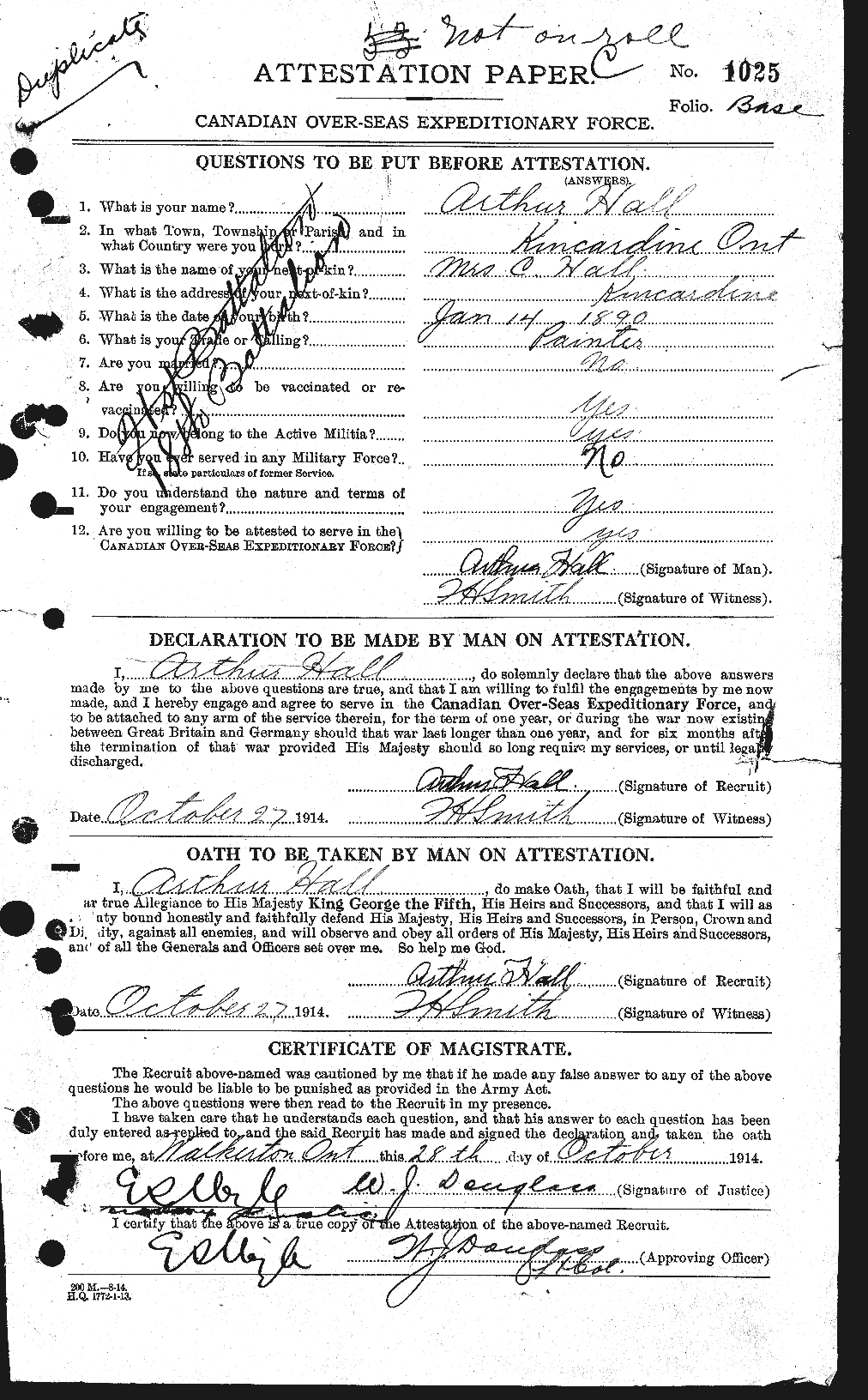 Personnel Records of the First World War - CEF 372546a