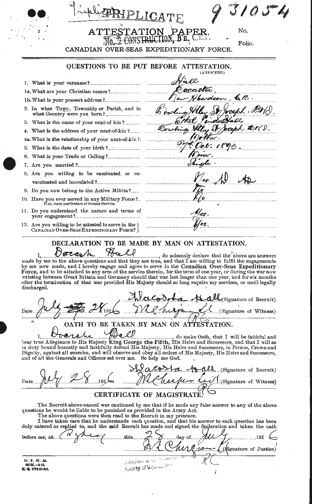 Personnel Records of the First World War - CEF 372681a
