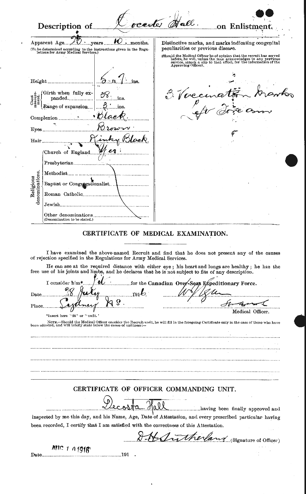 Dossiers du Personnel de la Première Guerre mondiale - CEC 372681b