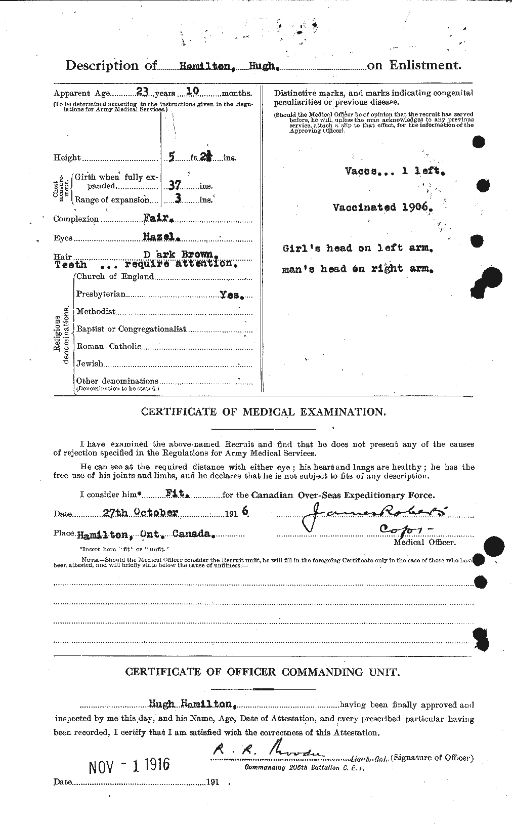 Personnel Records of the First World War - CEF 372911b
