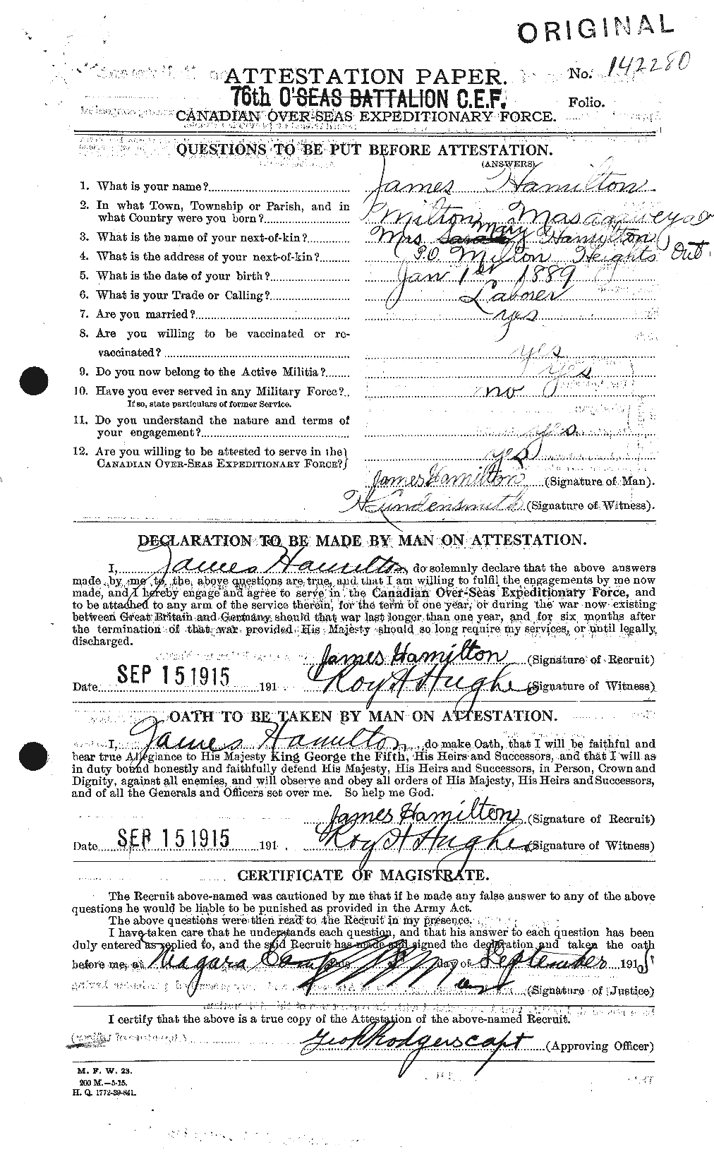 Personnel Records of the First World War - CEF 372947a