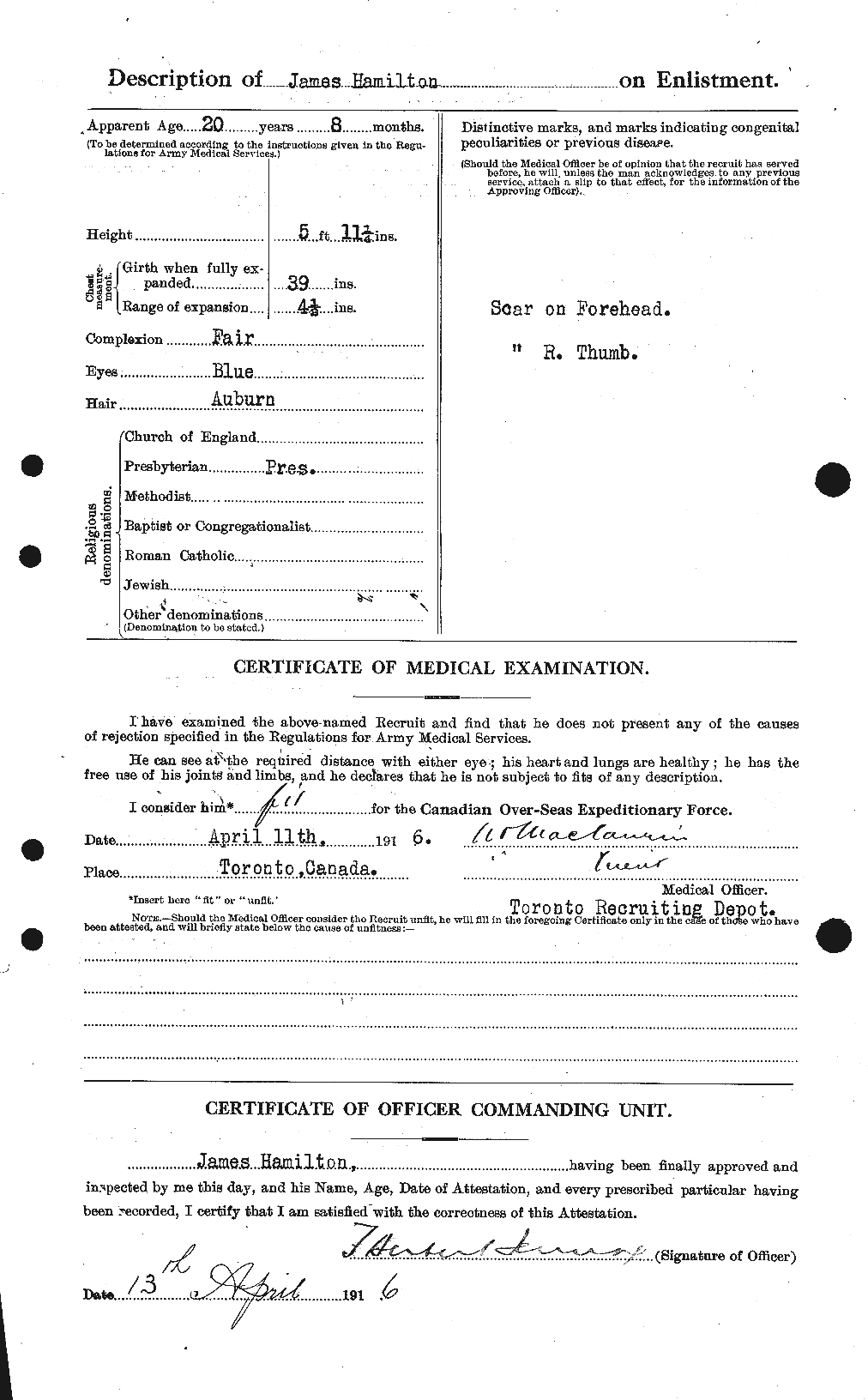 Personnel Records of the First World War - CEF 372958b