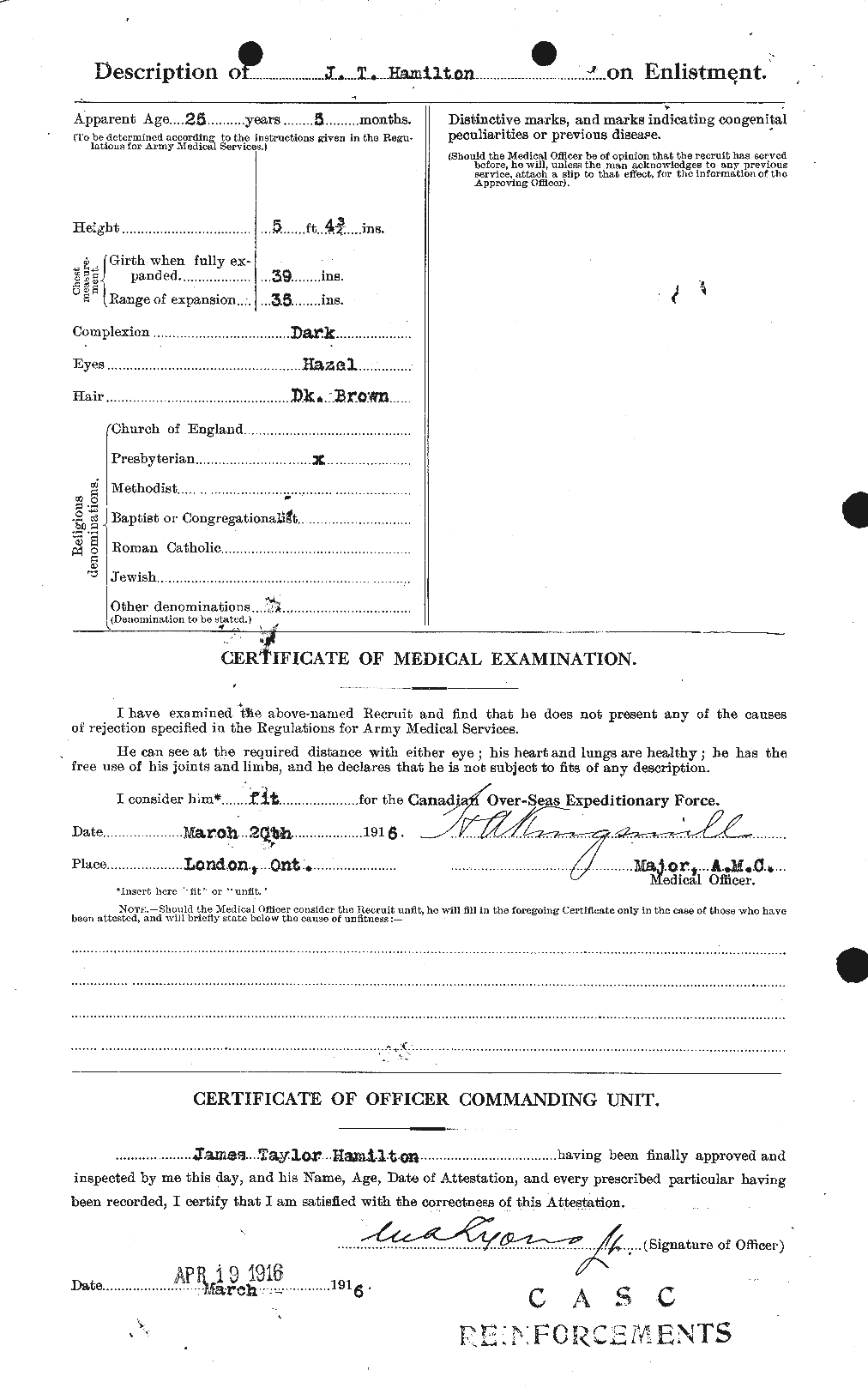 Personnel Records of the First World War - CEF 373004b