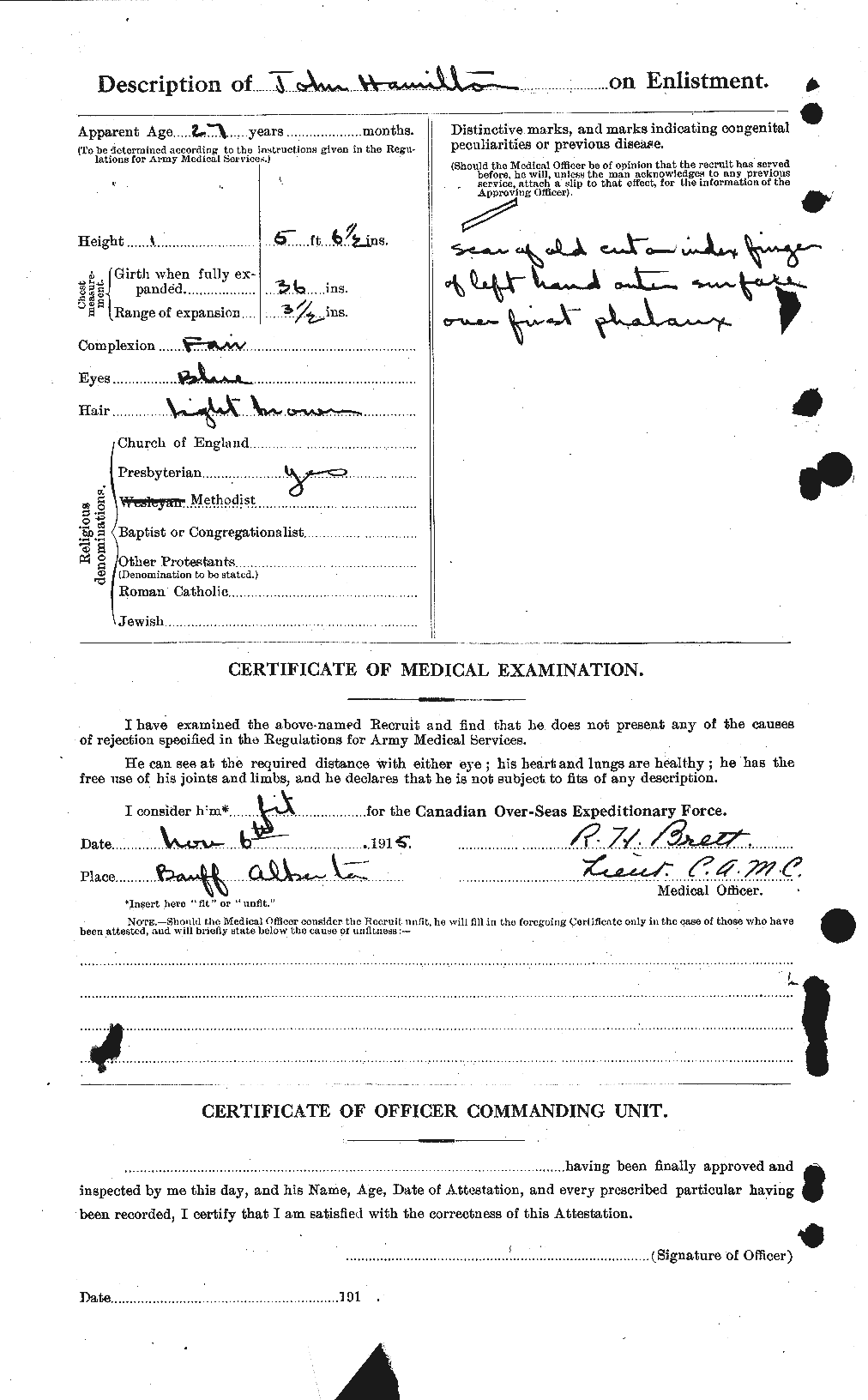 Personnel Records of the First World War - CEF 373022b