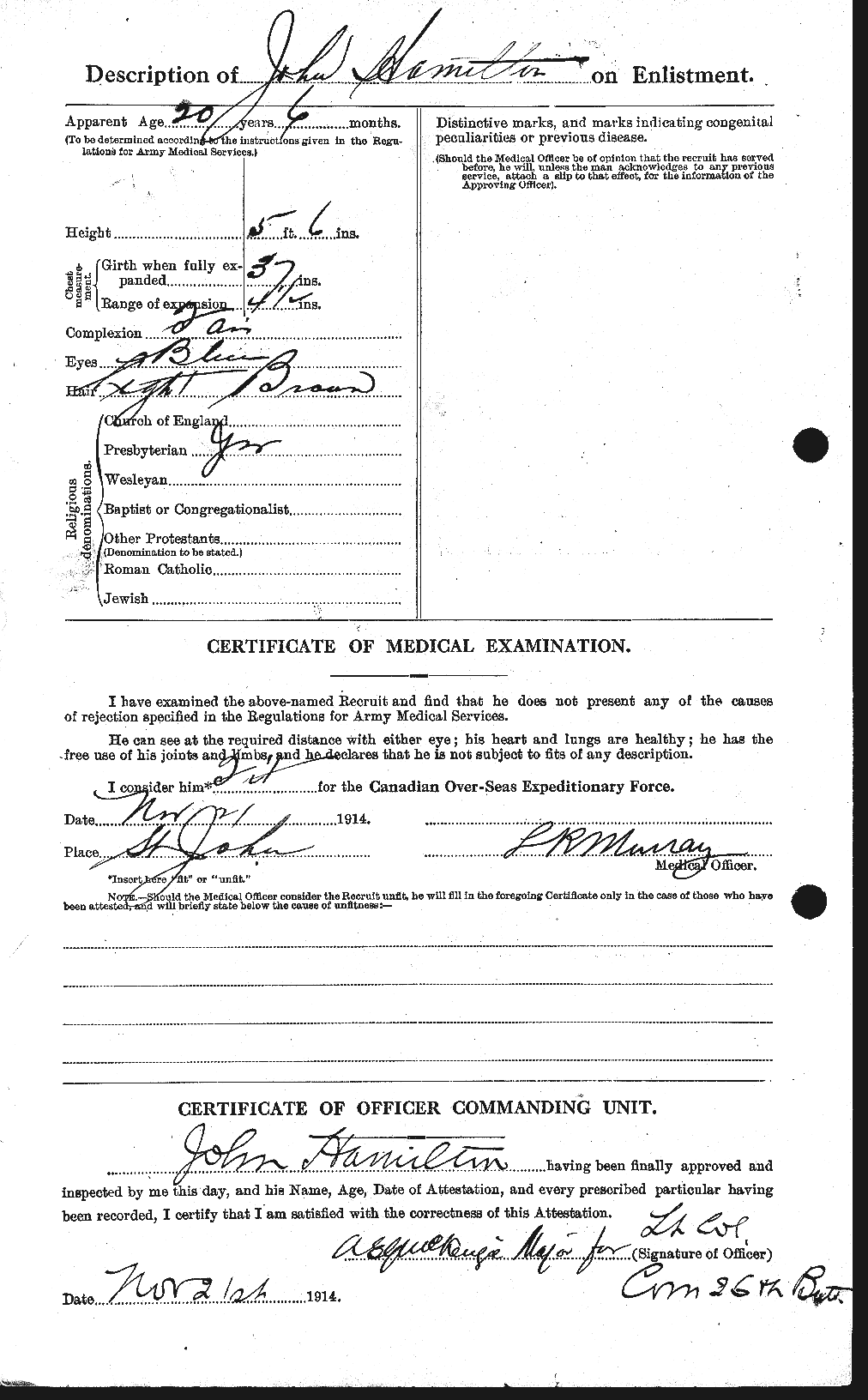 Personnel Records of the First World War - CEF 373027b