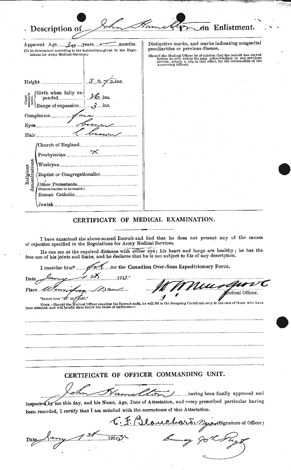 Personnel Records of the First World War - CEF 373037b