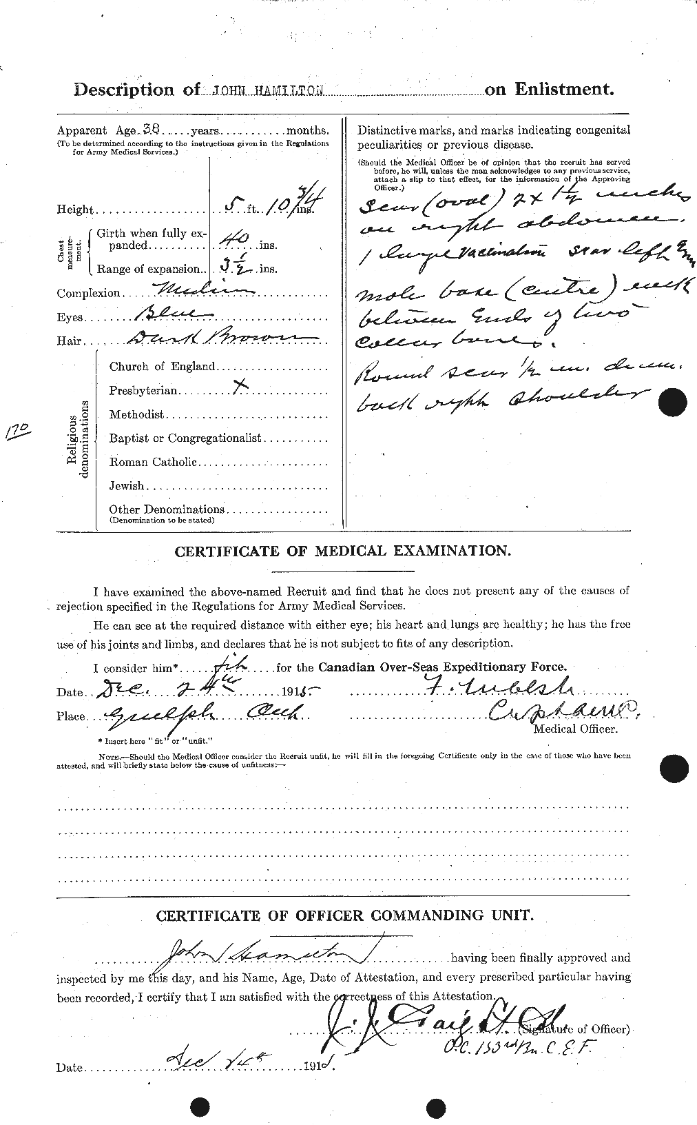 Personnel Records of the First World War - CEF 373050b