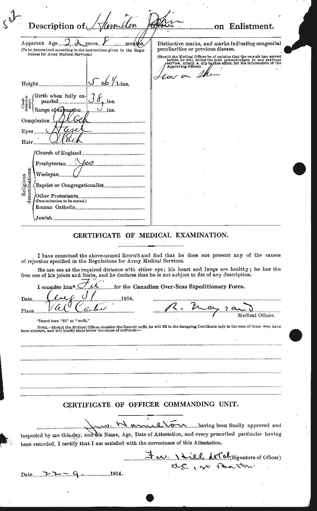 Personnel Records of the First World War - CEF 373056b