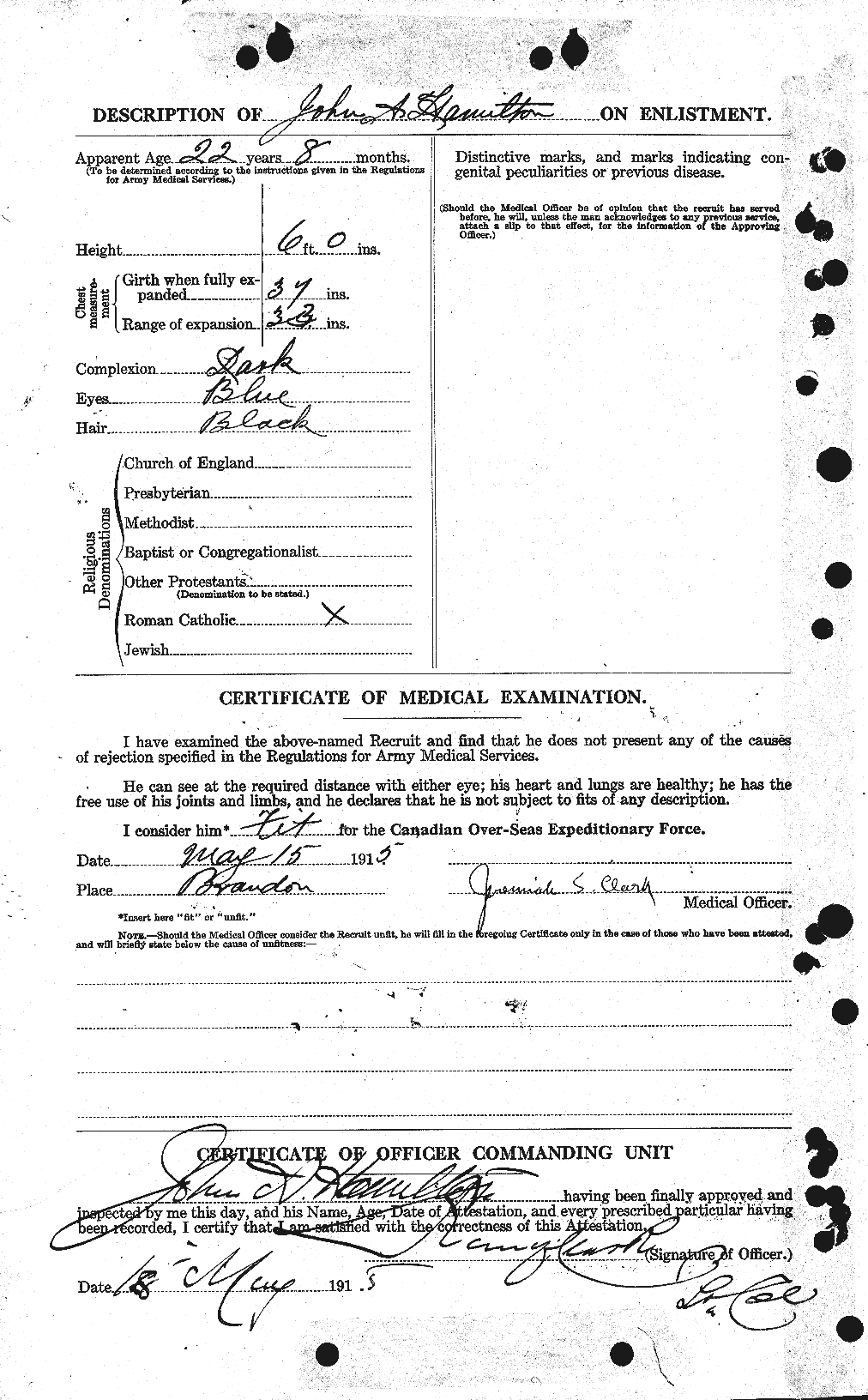 Personnel Records of the First World War - CEF 373061b