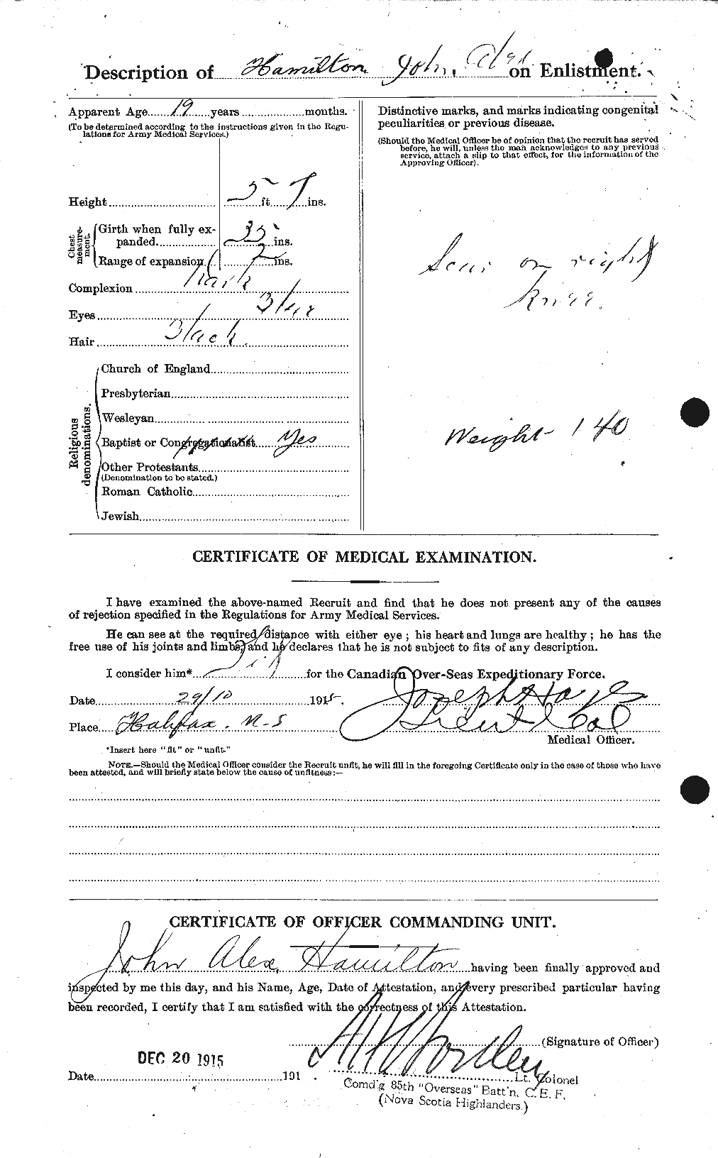 Personnel Records of the First World War - CEF 373063b