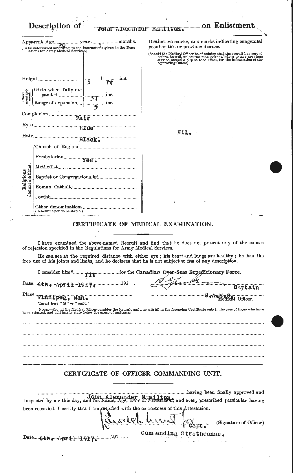 Personnel Records of the First World War - CEF 373065b
