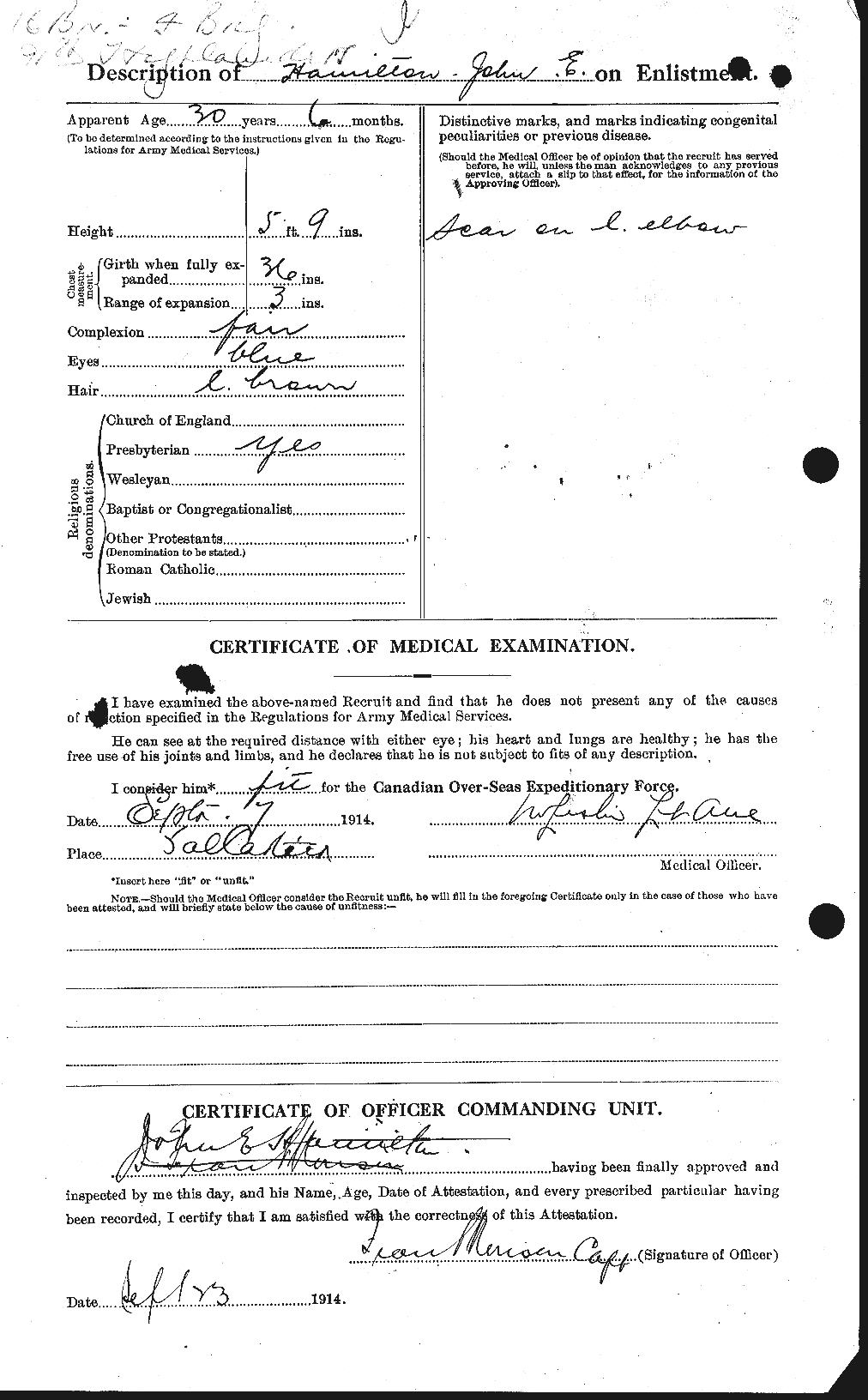Personnel Records of the First World War - CEF 373078b