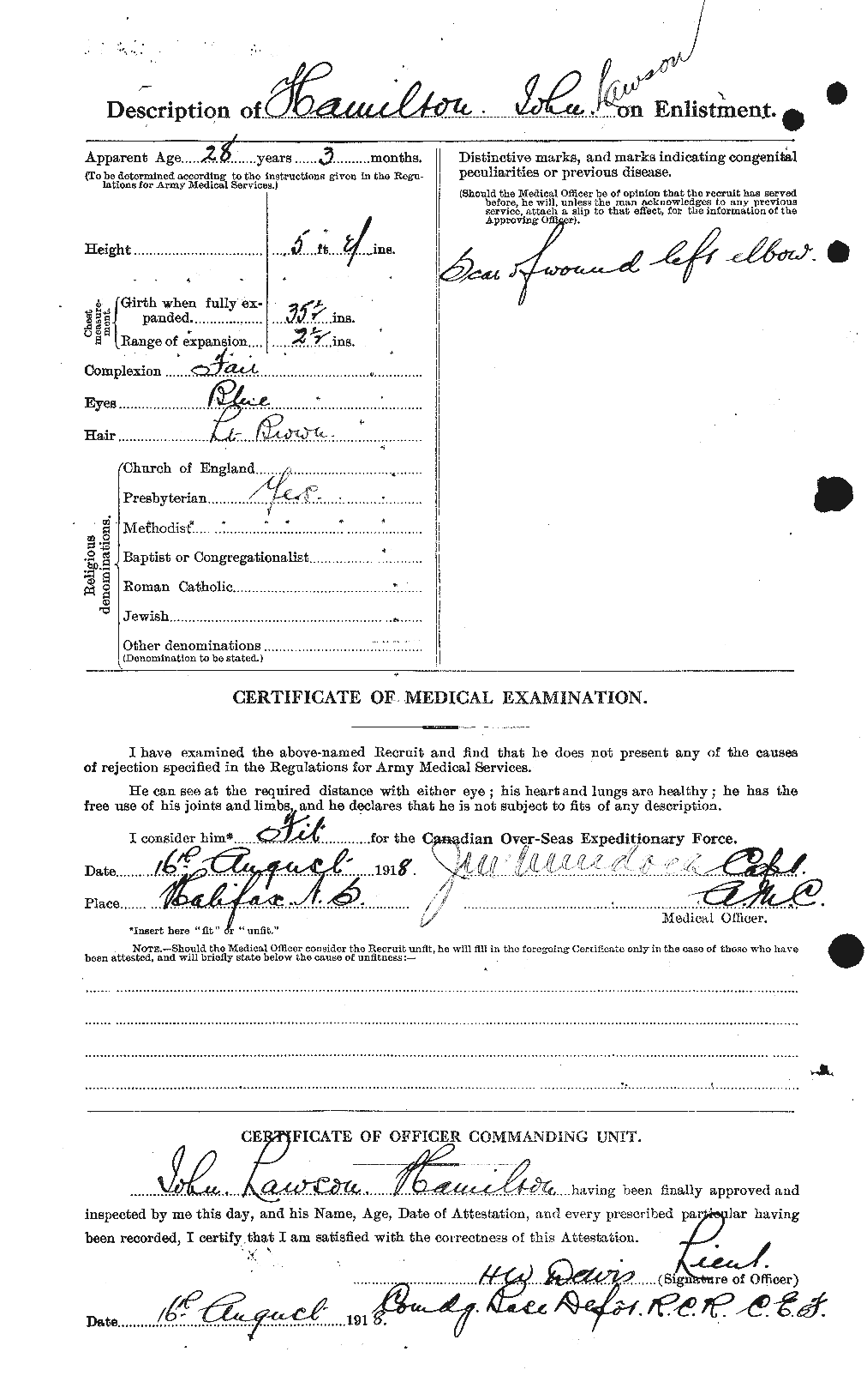 Personnel Records of the First World War - CEF 373098b