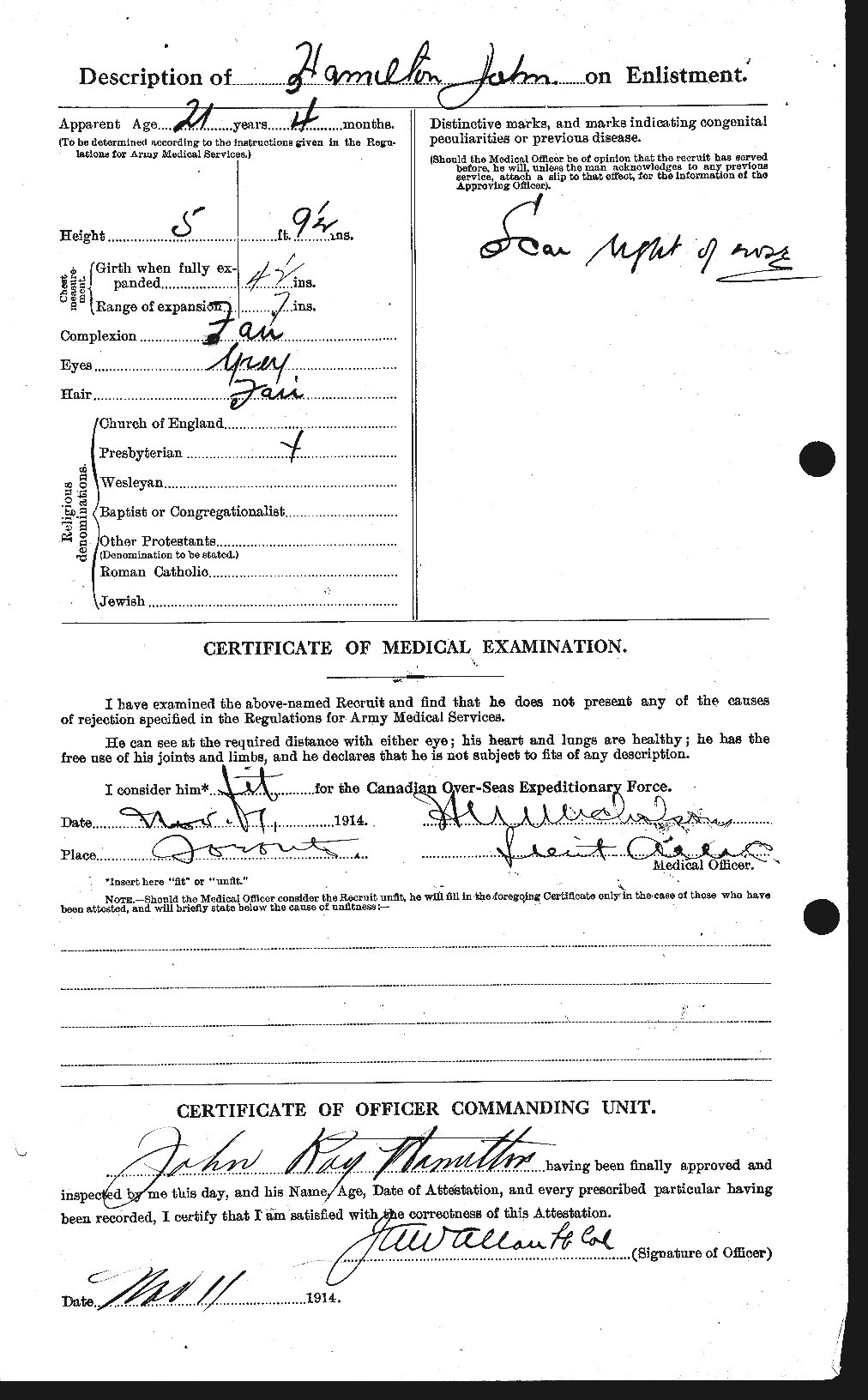 Personnel Records of the First World War - CEF 373118b