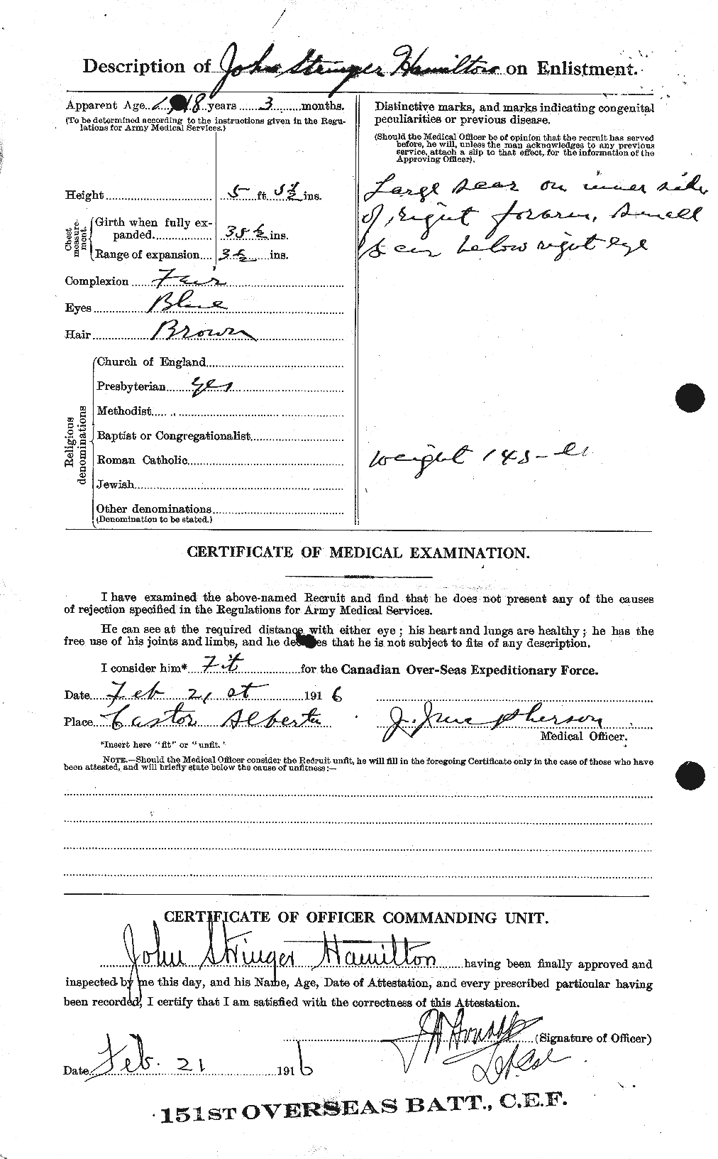 Personnel Records of the First World War - CEF 373125b