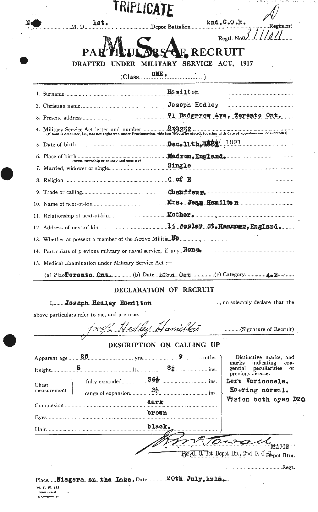 Personnel Records of the First World War - CEF 373143a