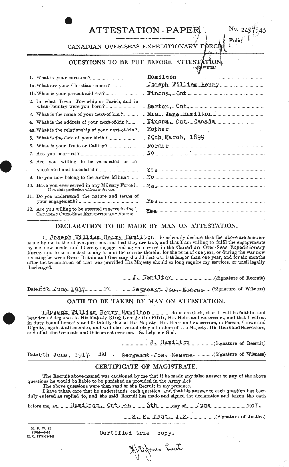 Personnel Records of the First World War - CEF 373147a