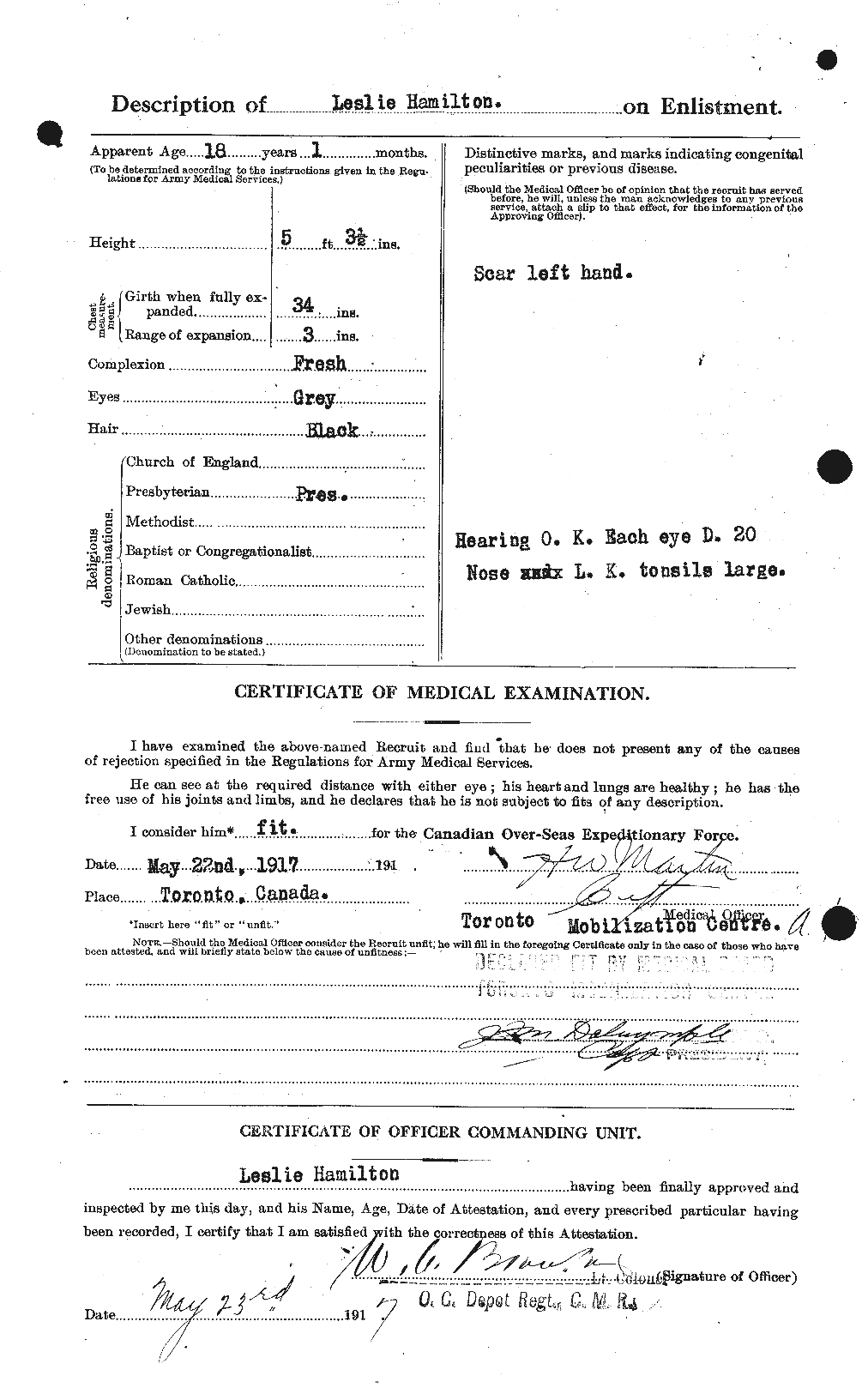 Personnel Records of the First World War - CEF 373164b