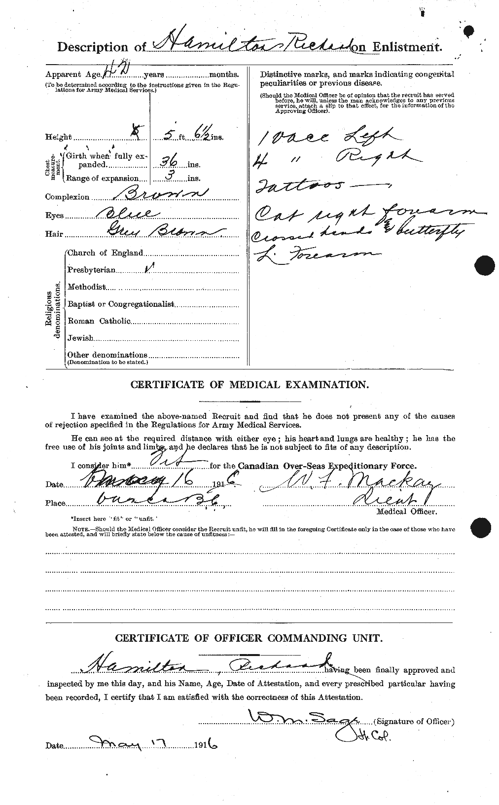 Personnel Records of the First World War - CEF 373215b