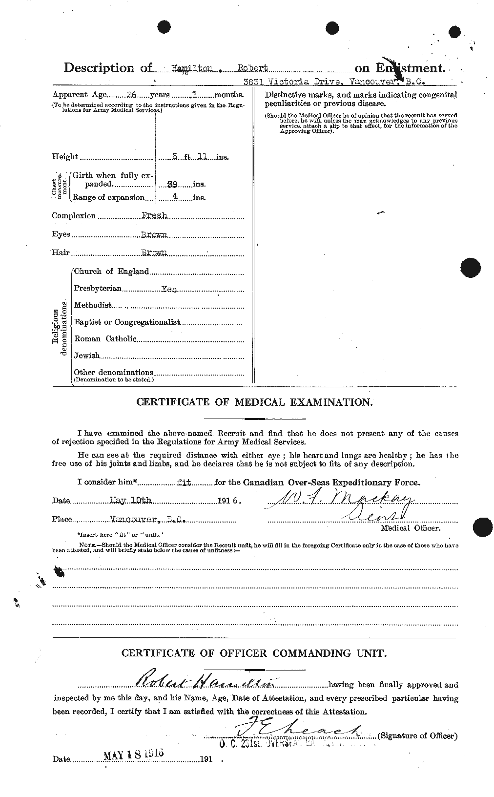 Personnel Records of the First World War - CEF 373234b