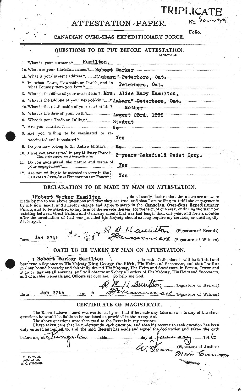 Personnel Records of the First World War - CEF 373253a