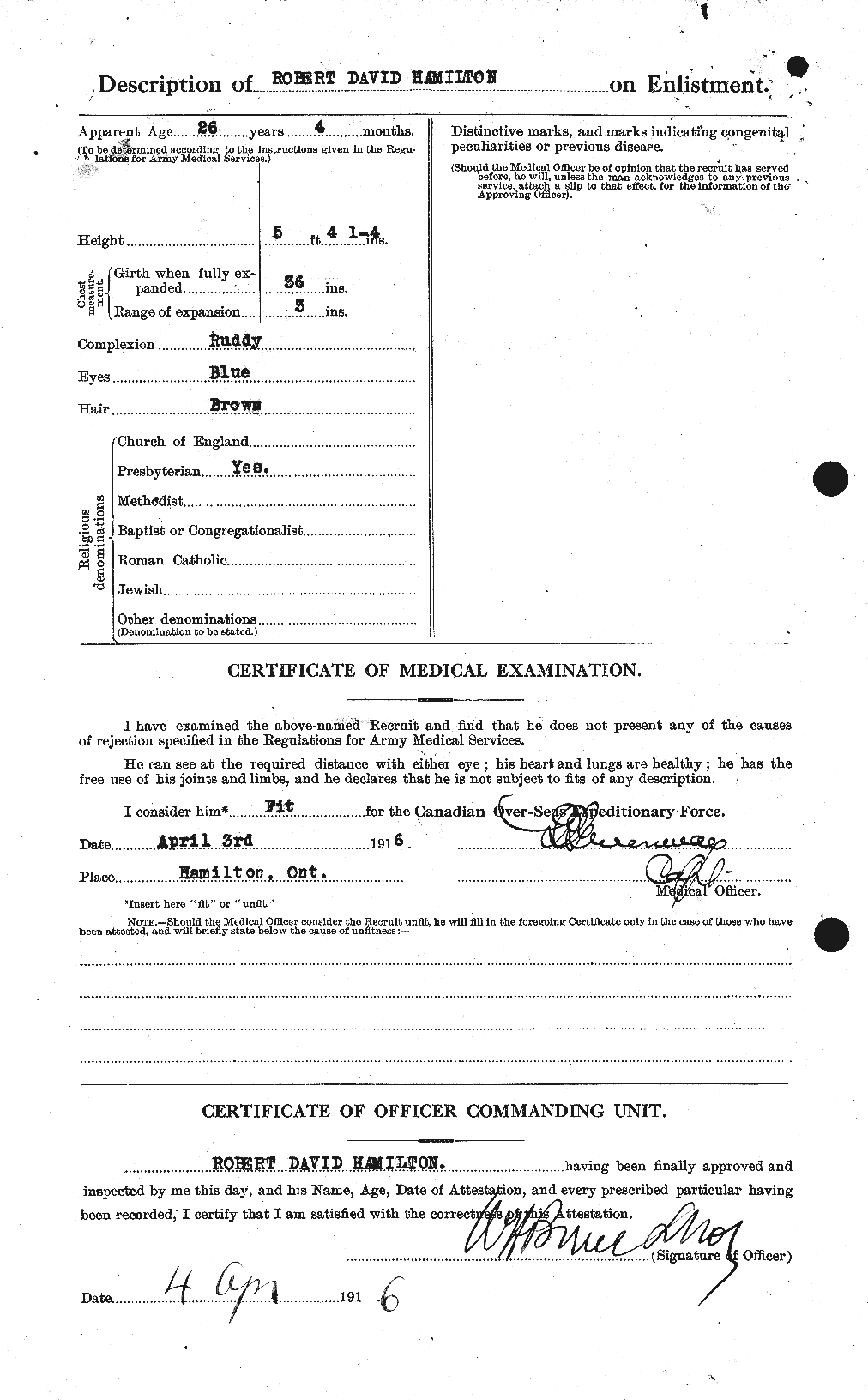 Personnel Records of the First World War - CEF 373254b