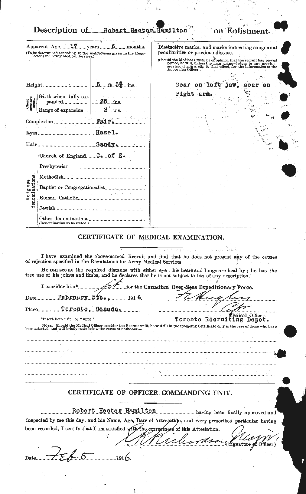 Personnel Records of the First World War - CEF 373259b