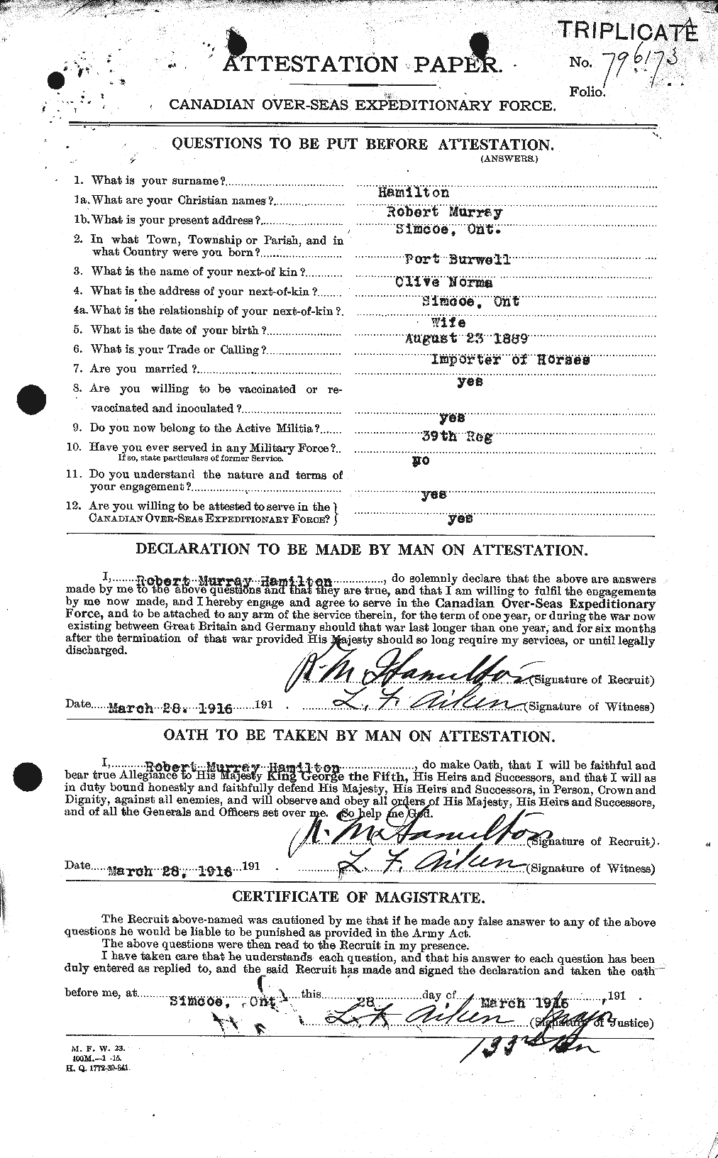 Personnel Records of the First World War - CEF 373268a