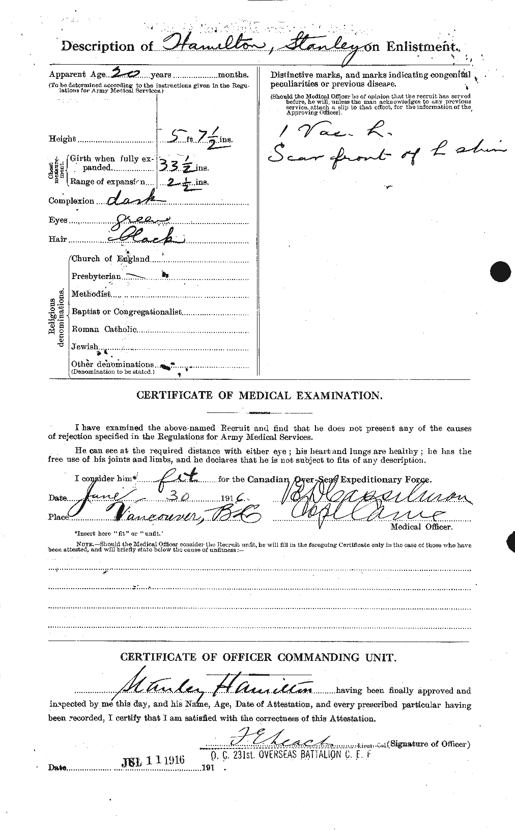 Personnel Records of the First World War - CEF 373314b