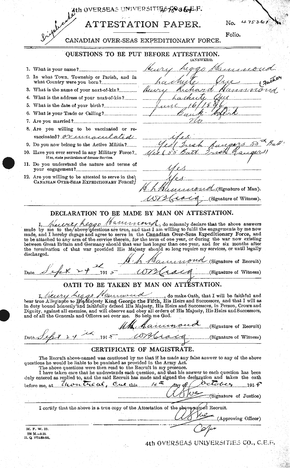 Personnel Records of the First World War - CEF 373389a