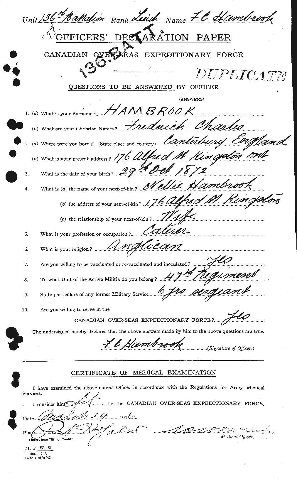 Personnel Records of the First World War - CEF 373845a