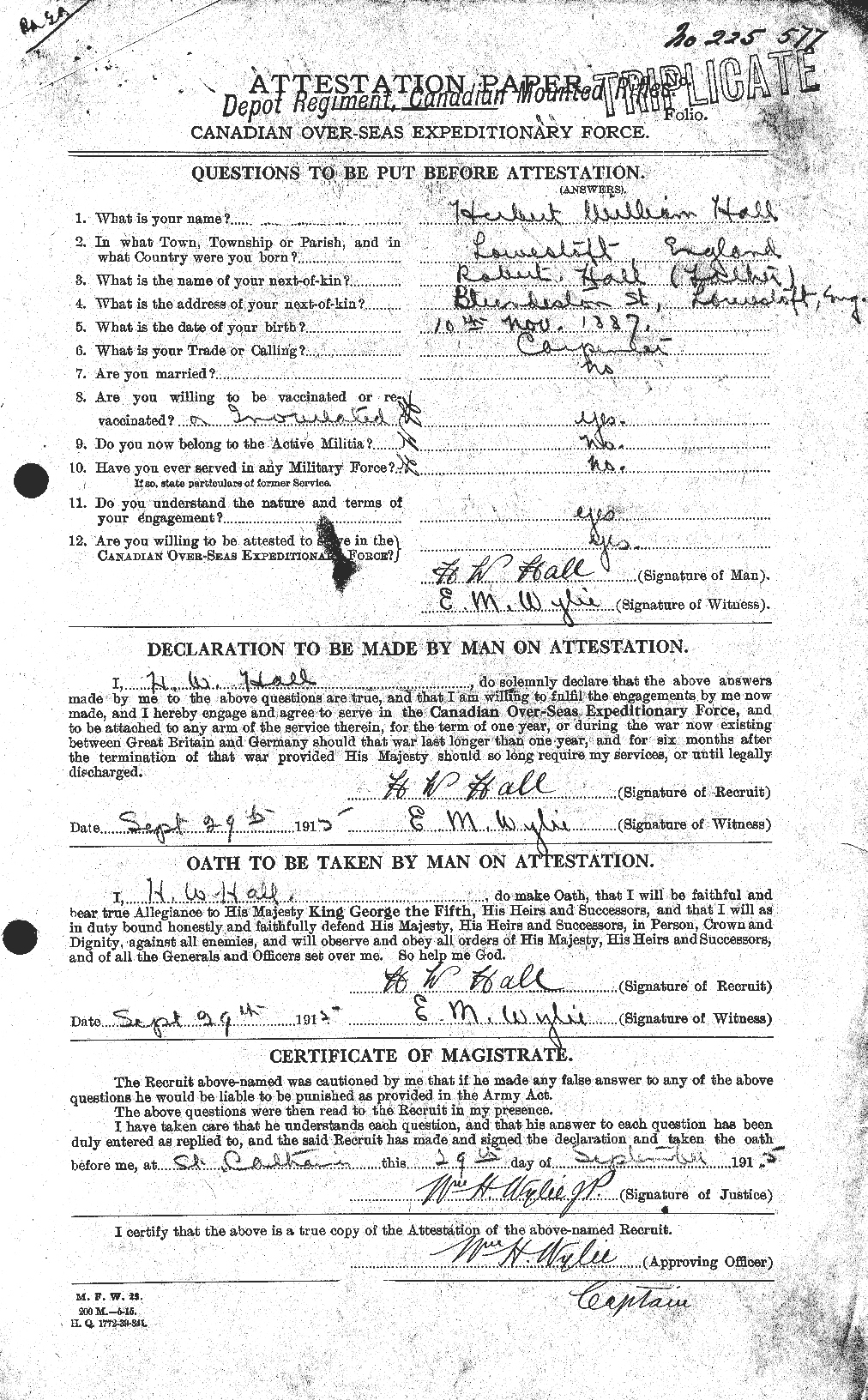 Personnel Records of the First World War - CEF 374149a