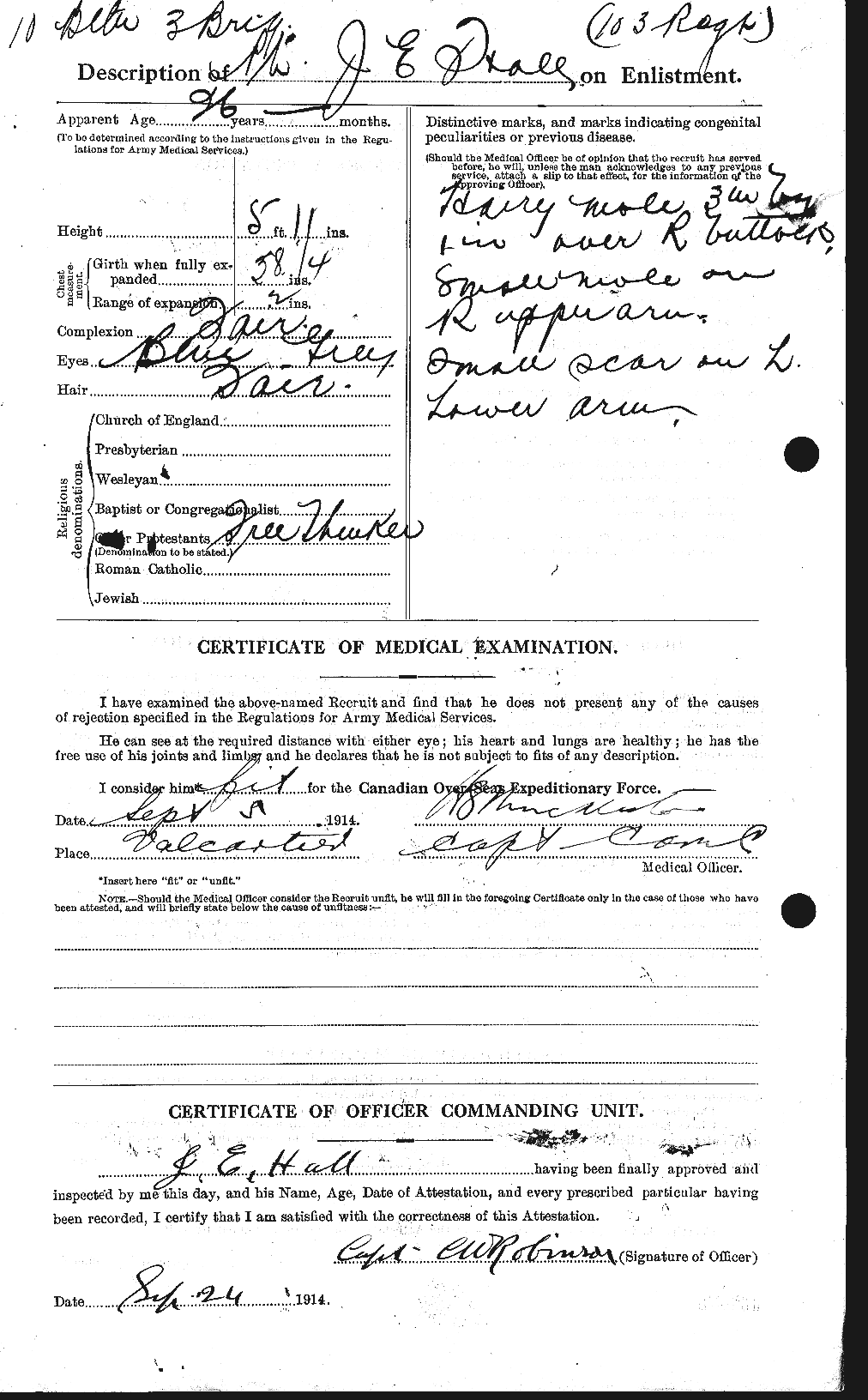 Personnel Records of the First World War - CEF 374201b